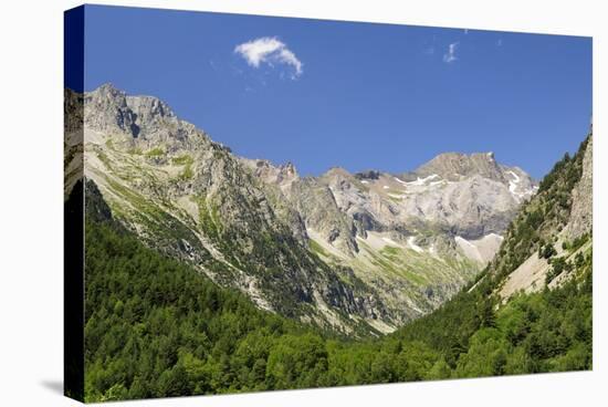 Karst Limestone Peaks Within Ordesa and Monte Perdido Nat'l Pk, Spanish Pyrenees, Huesca, Spain-Nick Upton-Stretched Canvas