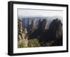 Karst Limestone Rock Formations at Zhangjiajie Forest Park, Wulingyuan Scenic Area, Hunan Province-Christian Kober-Framed Photographic Print