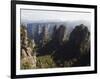 Karst Limestone Rock Formations at Zhangjiajie Forest Park, Wulingyuan Scenic Area, Hunan Province-Christian Kober-Framed Photographic Print