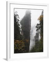 Karst Limestone Rock Formations at Zhangjiajie Forest Park, Wulingyuan Scenic Area, Hunan Province-Christian Kober-Framed Photographic Print