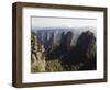 Karst Limestone Rock Formations at Zhangjiajie Forest Park, Wulingyuan Scenic Area, Hunan Province-Christian Kober-Framed Photographic Print