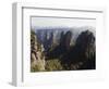 Karst Limestone Rock Formations at Zhangjiajie Forest Park, Wulingyuan Scenic Area, Hunan Province-Christian Kober-Framed Photographic Print