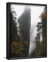 Karst Limestone Rock Formations at Zhangjiajie Forest Park, Wulingyuan Scenic Area, Hunan Province-Christian Kober-Framed Photographic Print