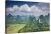 Karst Mountain Landscape in Xingping, Guangxi Province, China.-SeanPavonePhoto-Stretched Canvas