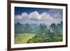 Karst Mountain Landscape in Xingping, Guangxi Province, China.-SeanPavonePhoto-Framed Photographic Print