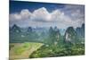 Karst Mountain Landscape in Xingping, Guangxi Province, China.-SeanPavonePhoto-Mounted Photographic Print