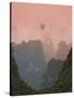 Karst Mountain Landscape, View from Moon Hill, Yangshuo, Guilin, Guangxi Province, China-Michele Falzone-Stretched Canvas
