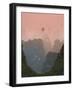 Karst Mountain Landscape, View from Moon Hill, Yangshuo, Guilin, Guangxi Province, China-Michele Falzone-Framed Photographic Print