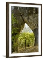 Karstic Rock Arch in the Korana Canjon, Plitvice Lakes National Park, Croatia, October 2008-Biancarelli-Framed Premium Photographic Print