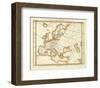 Karte Von Europa, c.1837-Heinrich Berghaus-Framed Art Print