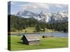 Karwendel Mountain Range, Mittenwald, Lake Wagenbruch, Bavaria-Martin Zwick-Stretched Canvas