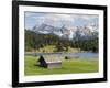 Karwendel Mountain Range, Mittenwald, Lake Wagenbruch, Bavaria-Martin Zwick-Framed Photographic Print