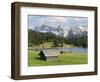 Karwendel Mountain Range, Mittenwald, Lake Wagenbruch, Bavaria-Martin Zwick-Framed Photographic Print