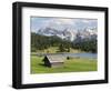 Karwendel Mountain Range, Mittenwald, Lake Wagenbruch, Bavaria-Martin Zwick-Framed Photographic Print