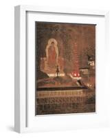 Kasagi Mandara, Painting on Silk, Japan-null-Framed Giclee Print