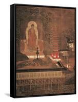 Kasagi Mandara, Painting on Silk, Japan-null-Framed Stretched Canvas