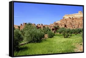 Kasbah, Ait-Benhaddou, UNESCO World Heritage Site, Morocco, North Africa, Africa-Simon Montgomery-Framed Stretched Canvas