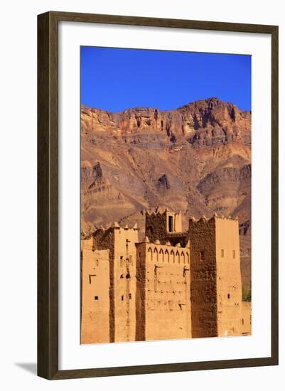 Kasbah at Tamnougalt, Morocco, North Africa, Africa-Neil-Framed Photographic Print