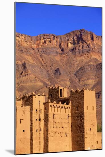 Kasbah at Tamnougalt, Morocco, North Africa, Africa-Neil-Mounted Photographic Print