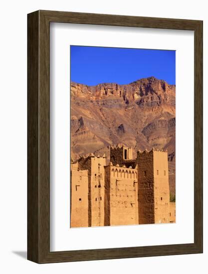Kasbah at Tamnougalt, Morocco, North Africa, Africa-Neil-Framed Photographic Print