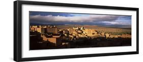 Kasbah Bathed in Storm Light, Nkob, Morocco, North Africa, Africa-Lee Frost-Framed Photographic Print