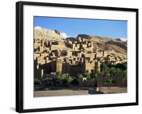 Kasbah of Ait Benhaddou, Atlas Mountains, Morocco, North Africa, Africa-Simon Harris-Framed Photographic Print