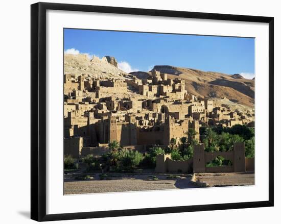 Kasbah of Ait Benhaddou, Atlas Mountains, Morocco, North Africa, Africa-Simon Harris-Framed Photographic Print