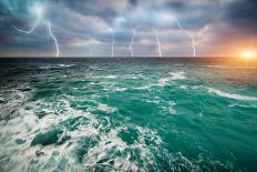 Storm on the Sea-Kashak-Framed Photographic Print