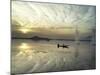 Kashmiri Women Row their Shikara in Dal lake in Srinagar, India-Mukhtar Khan-Mounted Photographic Print