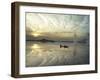 Kashmiri Women Row their Shikara in Dal lake in Srinagar, India-Mukhtar Khan-Framed Photographic Print