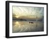 Kashmiri Women Row their Shikara in Dal lake in Srinagar, India-Mukhtar Khan-Framed Photographic Print