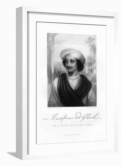 Kasi Das Prasad Ghosh, Indian Poet, 1834-J Cochran-Framed Giclee Print
