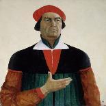 Futurist Strongman, Costume Design for the Opera Victory over the Sun after A. Kruchenykh-Kasimir Severinovich Malevich-Giclee Print