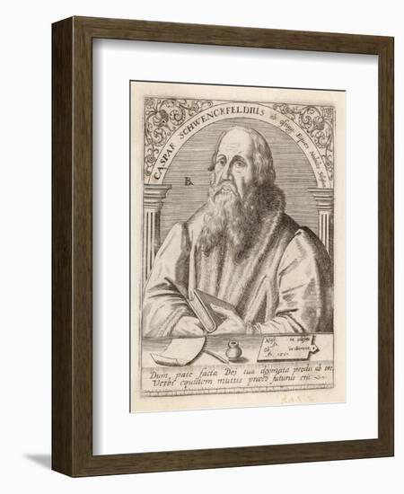 Kaspar Schwenkfeld German Silesian Nobleman and Christian Reformer-Theodor de Bry-Framed Art Print