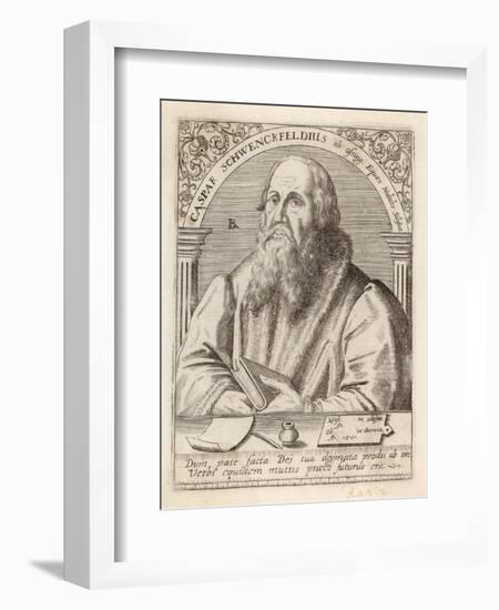 Kaspar Schwenkfeld German Silesian Nobleman and Christian Reformer-Theodor de Bry-Framed Art Print