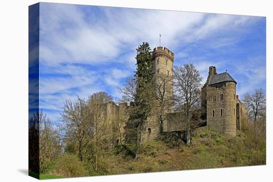 Kasselburg Castle near Pelm, Eifel, Rhineland-Palatinate, Germany, Europe-Hans-Peter Merten-Stretched Canvas