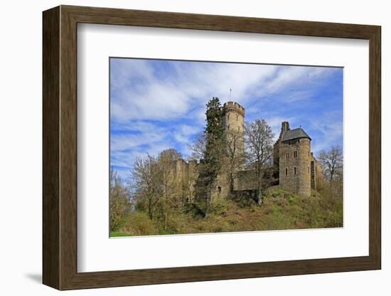 Kasselburg Castle near Pelm, Eifel, Rhineland-Palatinate, Germany, Europe-Hans-Peter Merten-Framed Photographic Print