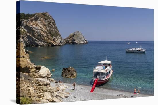 Kastro Beach, Skiathos, Sporades, Greek Islands, Greece, Europe-Rolf Richardson-Stretched Canvas