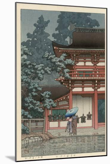 Kasuga Shrine, Nara-Kawase Hasui-Mounted Premium Giclee Print