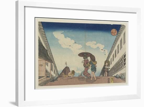 Kasumigaseki, 1830-1837-Utagawa Kuniyoshi-Framed Giclee Print