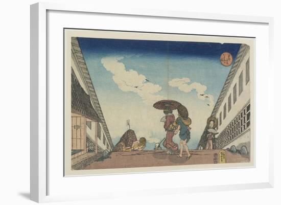 Kasumigaseki, 1830-1837-Utagawa Kuniyoshi-Framed Giclee Print