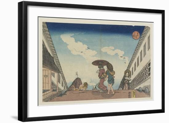 Kasumigaseki, 1830-1837-Utagawa Kuniyoshi-Framed Giclee Print