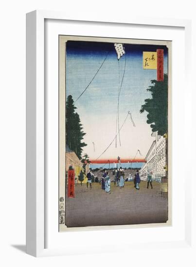 Kasumigaseki (One Hundred Famous Views of Ed), 1856-1858-Utagawa Hiroshige-Framed Giclee Print