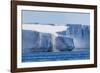 Katabatic Winds Blow Snow into the Sea Off Glacier Face at Brown Bluff, Weddell Sea, Antarctica-Michael Nolan-Framed Photographic Print