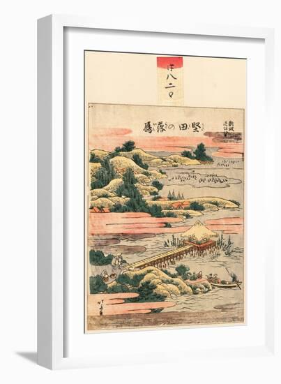 Katada No Rakugan-Katsushika Hokusai-Framed Giclee Print