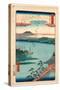 Katada No Rakugan-Utagawa Hiroshige-Stretched Canvas