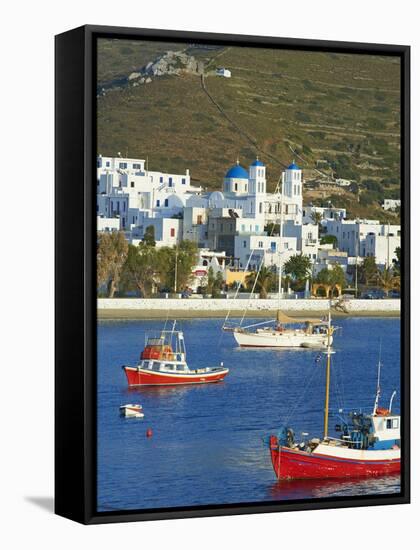Katapola Port, Amorgos, Cyclades, Aegean, Greek Islands, Greece, Europe-Tuul-Framed Stretched Canvas