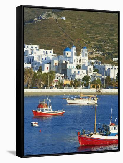 Katapola Port, Amorgos, Cyclades, Aegean, Greek Islands, Greece, Europe-Tuul-Framed Stretched Canvas
