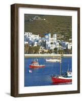 Katapola Port, Amorgos, Cyclades, Aegean, Greek Islands, Greece, Europe-Tuul-Framed Photographic Print