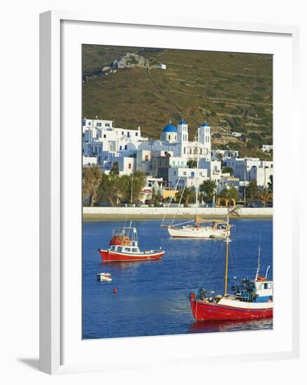 Katapola Port, Amorgos, Cyclades, Aegean, Greek Islands, Greece, Europe-Tuul-Framed Photographic Print